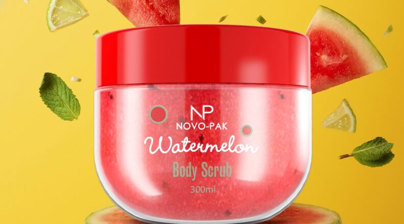 Sloik 300ml PET zaokraglony Watermelon Body Scrub