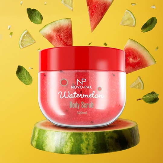 Słoik 300ml PET zaokraglony Watermelon Body Scrub